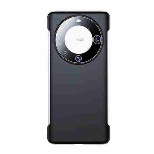 For Huawei Mate 60 Pro Frameless Metallic Paint Skin Feel Phone Case(Black)