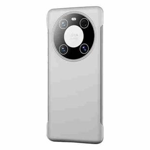 For Huawei Mate 40 Pro+ Frameless Metallic Paint Skin Feel Phone Case(Silver)