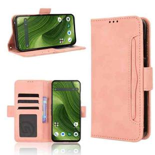 For Fairphone 6 Skin Feel Calf Texture Card Slots Leather Phone Case(Pink)