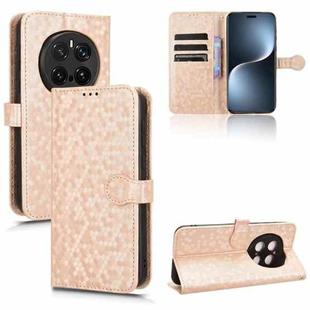 For Honor Magic7 Pro 5G Honeycomb Dot Texture Leather Phone Case(Gold)