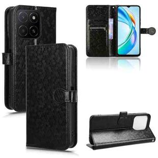 For Honor X5b 4G / X5b Plus 4G Honeycomb Dot Texture Leather Phone Case(Black)