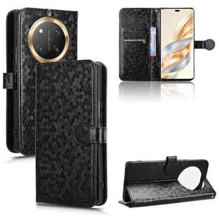 For Honor X9c 5G / Magic7 Lite 5G Honeycomb Dot Texture Leather Phone Case(Black)