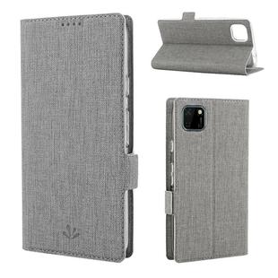 For Huawei Y5p / Honor 9S ViLi Side Button Magnetic Suction Type Shockproof TPU + PU Horizontal Flip Protective Case with Card Slot & Holder & Wallet(Grey)