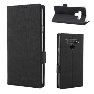 For LG Stylo 6 ViLi Side Button Magnetic Suction Type Shockproof TPU + PU Horizontal Flip Protective Case with Card Slot & Holder & Wallet(Black)