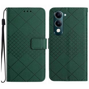 For vivo Y04 4G / Y29s 5G Rhombic Grid Texture Leather Phone Case(Green)