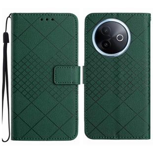 For vivo Y39 5G Global Rhombic Grid Texture Leather Phone Case(Green)