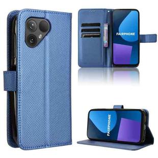 For Fairphone 5 Diamond Texture Leather Phone Case(Blue)