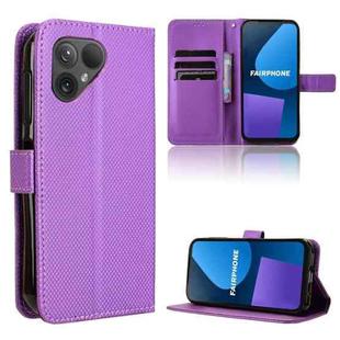 For Fairphone 5 Diamond Texture Leather Phone Case(Purple)