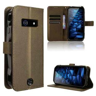 For Kyocera DuraForce EX Diamond Texture Leather Phone Case(Brown)