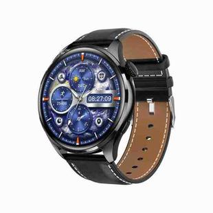 TM05 Pro Smart Bracelet, 1.46 inch Leather Band IP67 Waterproof Smart Watch, Bluetooth Call / Heart Rate / Blood Pressure / Blood Oxygen(Black)