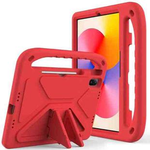 For Huawei MatePad SE 11 2024 Handle EVA Shockproof Tablet Case with Holder(Red)