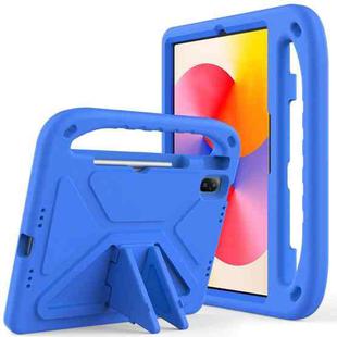 For Huawei MatePad SE 11 2024 Handle EVA Shockproof Tablet Case with Holder(Blue)