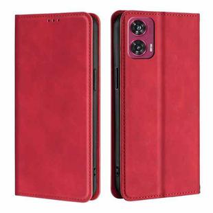 For Motorola Edge 50 Fusion 5G Skin Feel Magnetic Leather Phone Case(Red)