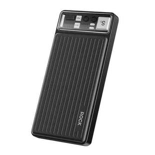 ROCK P98 10000mAh Travel Series PD20W Power Bank with Cable(Black)