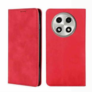 For OPPO A2 Pro 5G Skin Feel Magnetic Leather Phone Case(Red)