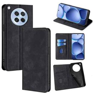 For OPPO Find X8s 5G Skin Feel Magnetic Leather Phone Case(Black)