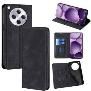 For OPPO Find X8s+ 5G Skin Feel Magnetic Leather Phone Case(Black)