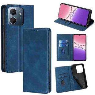 For OPPO A5x 5G Global Skin Feel Magnetic Leather Phone Case(Blue)