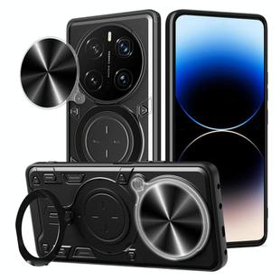 For Honor Magic7 Pro CD Texture Sliding Camshield Magnetic Holder Phone Case(Black)