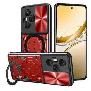 For Honor 400 Pro Global 160.8mm CD Texture Sliding Camshield Magnetic Holder Phone Case(Red)