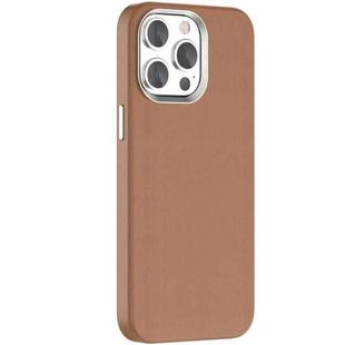 For iPhone 15 Pro Max Mutural Mingdian Series MagSafe Magnetic Phone Case(Brown)