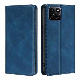 For Honor Play 60 Plus Skin Feel Magnetic Leather Phone Case(Blue)