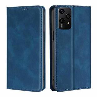 For Honor 200 Lite 5G Global Skin Feel Magnetic Leather Phone Case(Blue)