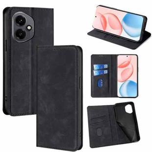For Honor 400 Global 156.5mm Skin Feel Magnetic Leather Phone Case(Black)