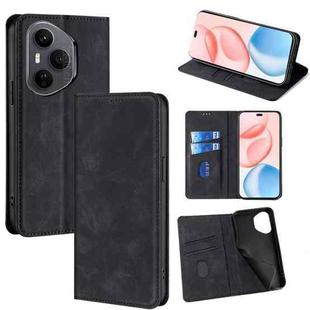 For Honor 400 Pro Global 160.8mm Skin Feel Magnetic Leather Phone Case(Black)