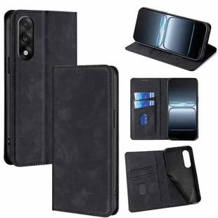 For OnePlus Ace 5 Ultra / Nord 5 Skin Feel Magnetic Leather Phone Case(Black)
