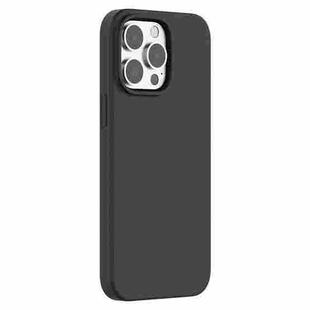 For iPhone 15 Pro Max Mutural Yuemu Series Liquid Silicone Phone Case(Black)