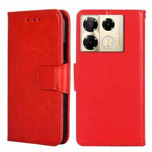 For Infinix Note 40 Pro 4G Crystal Texture Leather Phone Case(Red)