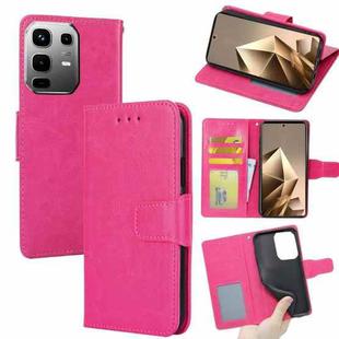 For Infinix Note 50 4G Crystal Texture Leather Phone Case(Rose Red)