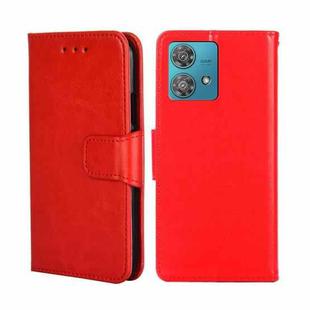 For Motorola Edge 40 Neo 5G Crystal Texture Leather Phone Case(Red)