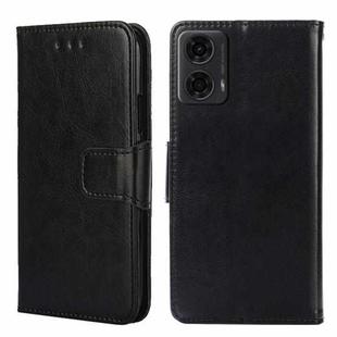 For Motorola Moto G24 4G Crystal Texture Leather Phone Case(Black)