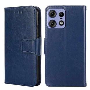 For Motorola Edge 50 Pro 5G Crystal Texture Leather Phone Case(Royal Blue)