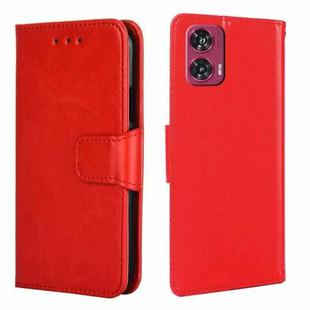 For Motorola Edge 50 Fusion 5G Crystal Texture Leather Phone Case(Red)