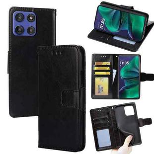 For Motorola Moto G Stylus 5G 2025 Crystal Texture Leather Phone Case(Black)