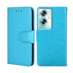 For OPPO A79 5G Crystal Texture Leather Phone Case(Sky Blue)