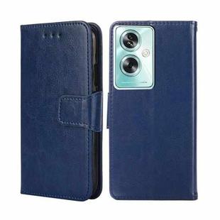 For OPPO A79 5G Crystal Texture Leather Phone Case(Royal Blue)