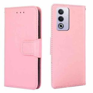 For OPPO A3 Pro 5G India Crystal Texture Leather Phone Case(Pink)