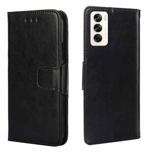 For OPPO Reno12 5G Global Crystal Texture Leather Phone Case(Black)