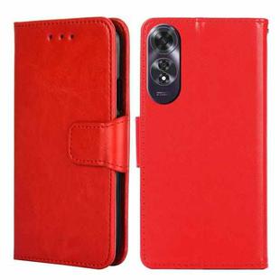 For OPPO A60 4G Global Crystal Texture Leather Phone Case(Red)