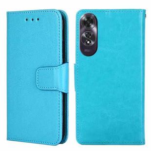 For OPPO A60 4G Global Crystal Texture Leather Phone Case(Sky Blue)