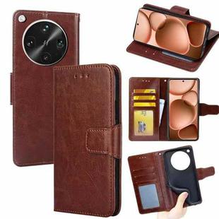 For OPPO Find X8 Ultra 5G Crystal Texture Leather Phone Case(Brown)