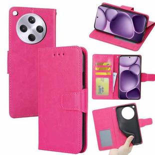 For OPPO Find X8s+ 5G Crystal Texture Leather Phone Case(Rose Red)