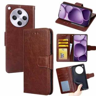 For OPPO Find X8s+ 5G Crystal Texture Leather Phone Case(Brown)