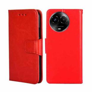 For Realme 11 5G Global Crystal Texture Leather Phone Case(Red)