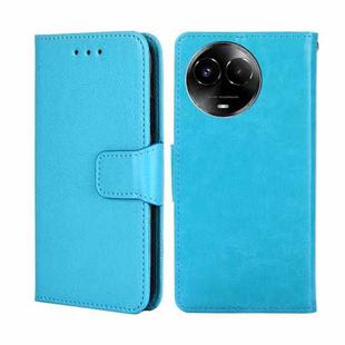 For Realme 11 5G Global Crystal Texture Leather Phone Case(Sky Blue)