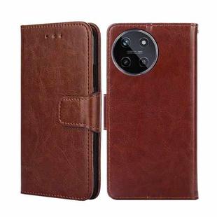 For Realme 11 4G Crystal Texture Leather Phone Case(Brown)